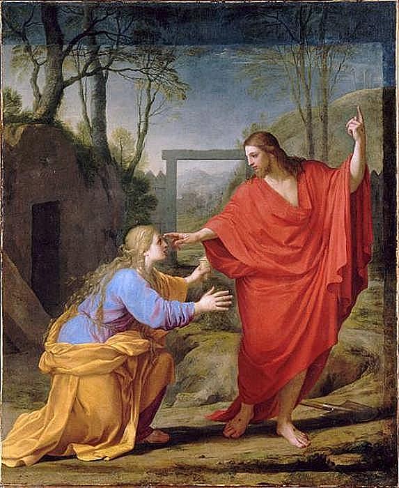 Noli Mi Tangere, vintage artwork by Eustache Le Sueur, 12x8" (A4) Poster