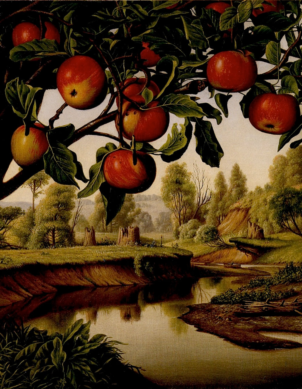 Landscape with Apple Tree by Levi Wells Prentice,A3(16x12")Poster