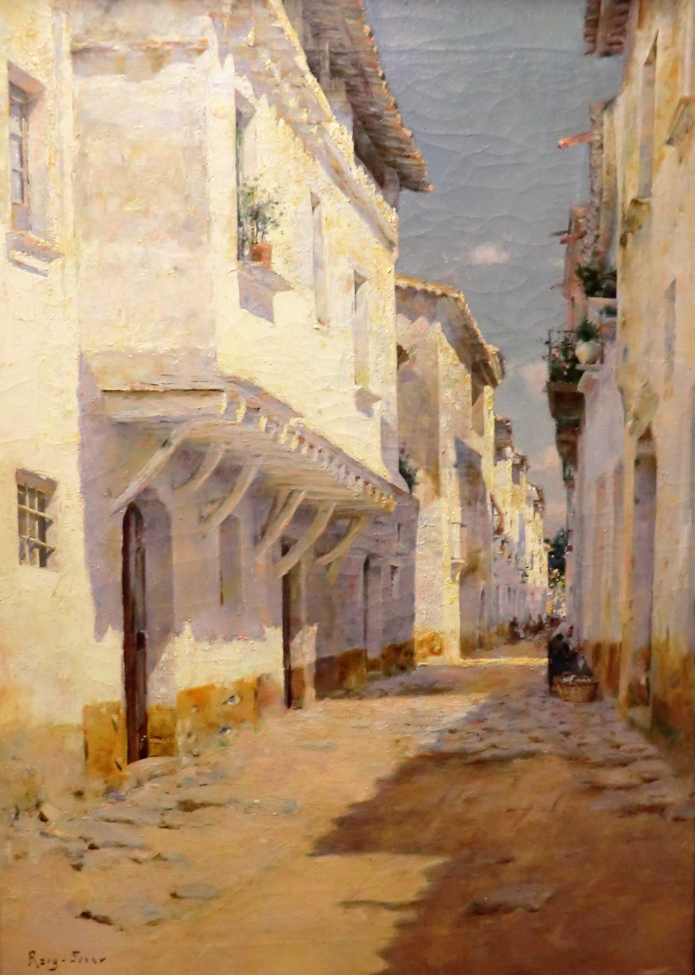 Street in a Seaside Town by Joan Roig Soler,A3(16x12")Poster