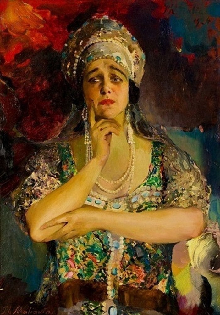 of Singer Nadezhda Plevitskaya by Filipp Andreevich Maliavin,A3(16x12")Poster
