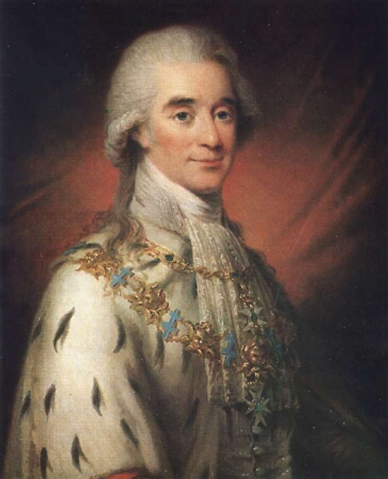 Axel von Fersen, vintage artwork by Carl Fredrik von Breda, 12x8" (A4) Poster