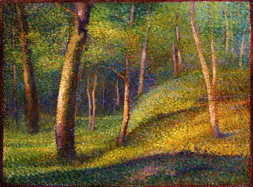 In the Woods, vintage artwork by Hippolyte Petitjean, 12x8" (A4) Poster
