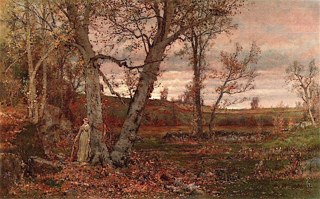 Autumn Reverie, vintage artwork by Jervis McEntee, 12x8" (A4) Poster