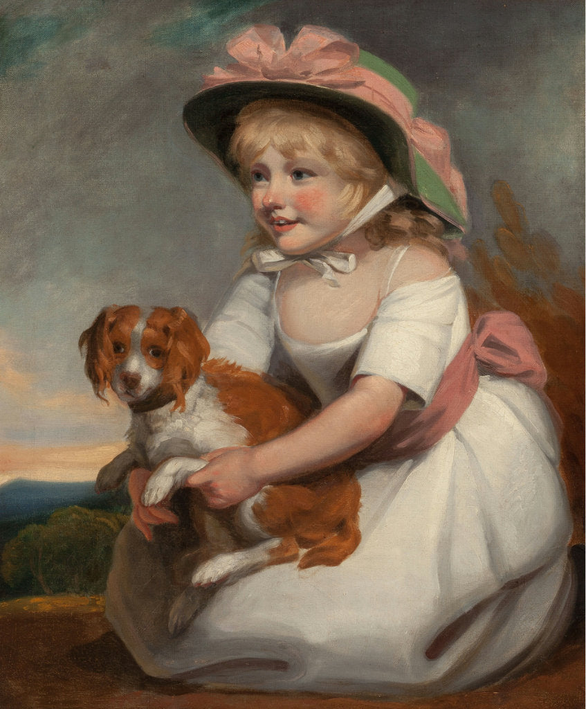 Sophy Elizabeth Burney, vintage artwork by Edward Francis Burney, 12x8" (A4) Poster