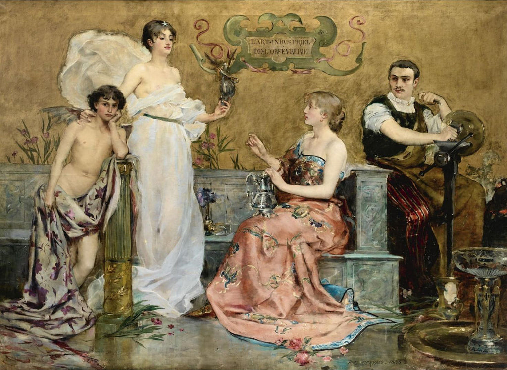 L'art industriel de l'orfèvrerie, vintage artwork by Paul Gervais, 12x8" (A4) Poster