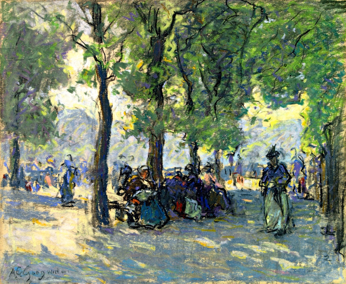 Boston Common by Arthur Clifton Goodwin,A3(16x12")Poster