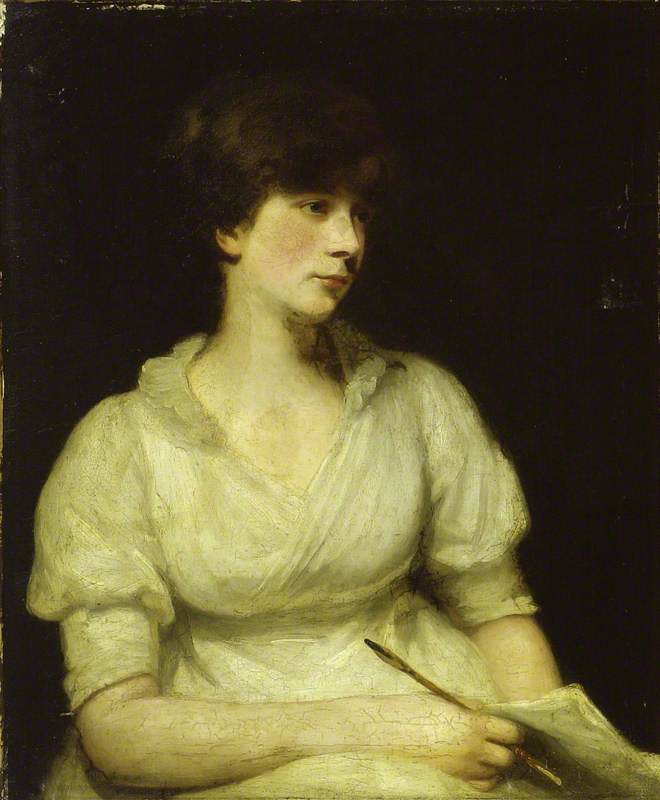 Sarah, Mrs Francis Smith, vintage artwork by John Opie, 12x8" (A4) Poster