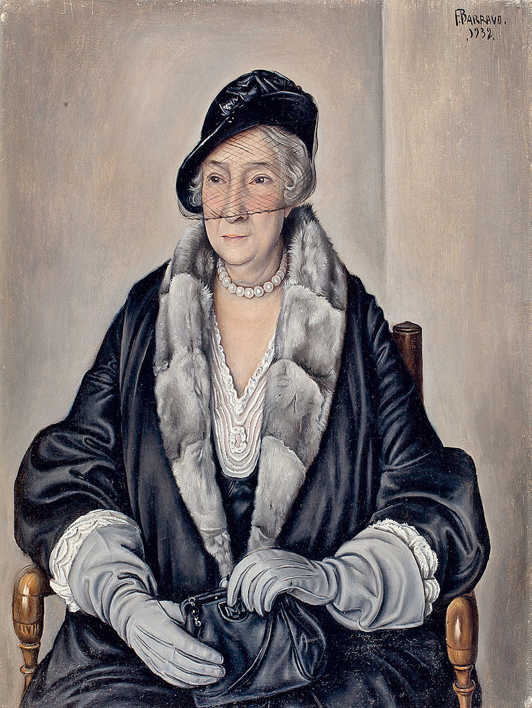 Madame B., vintage artwork by François-Emile Barraud, 12x8" (A4) Poster