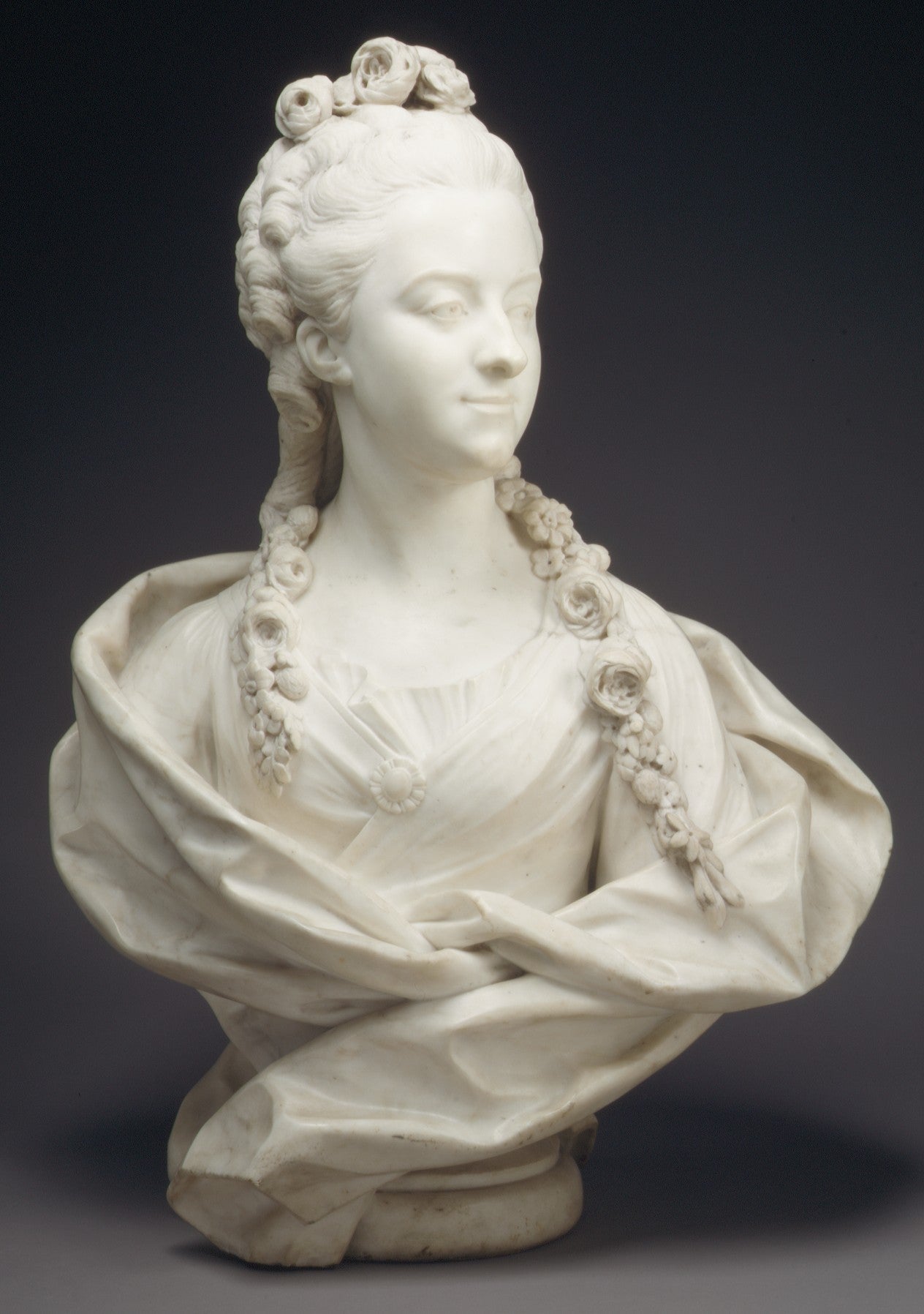 Geneviève-Françoise Randon de Malboissière (1740–1766), vintage artwork by Jean-Baptiste Lemoyne, 12x8" (A4) Poster