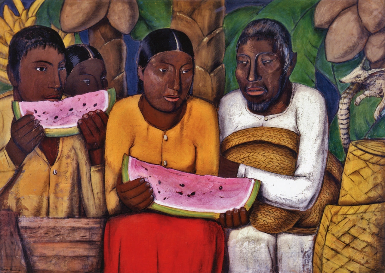 Familia Mexicana by Alfredo Ramos Martinez,16x12(A3) Poster