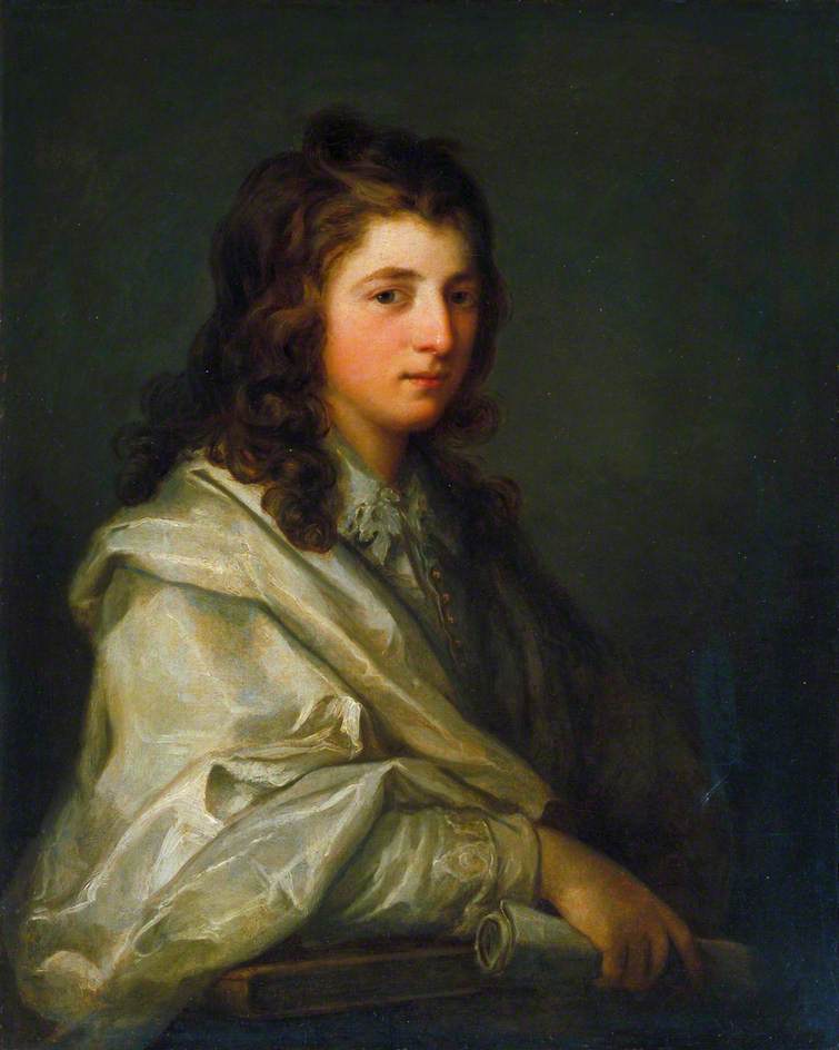 Captain Thomas Read, vintage artwork by Angelica Kauffmann, 12x8" (A4) Poster