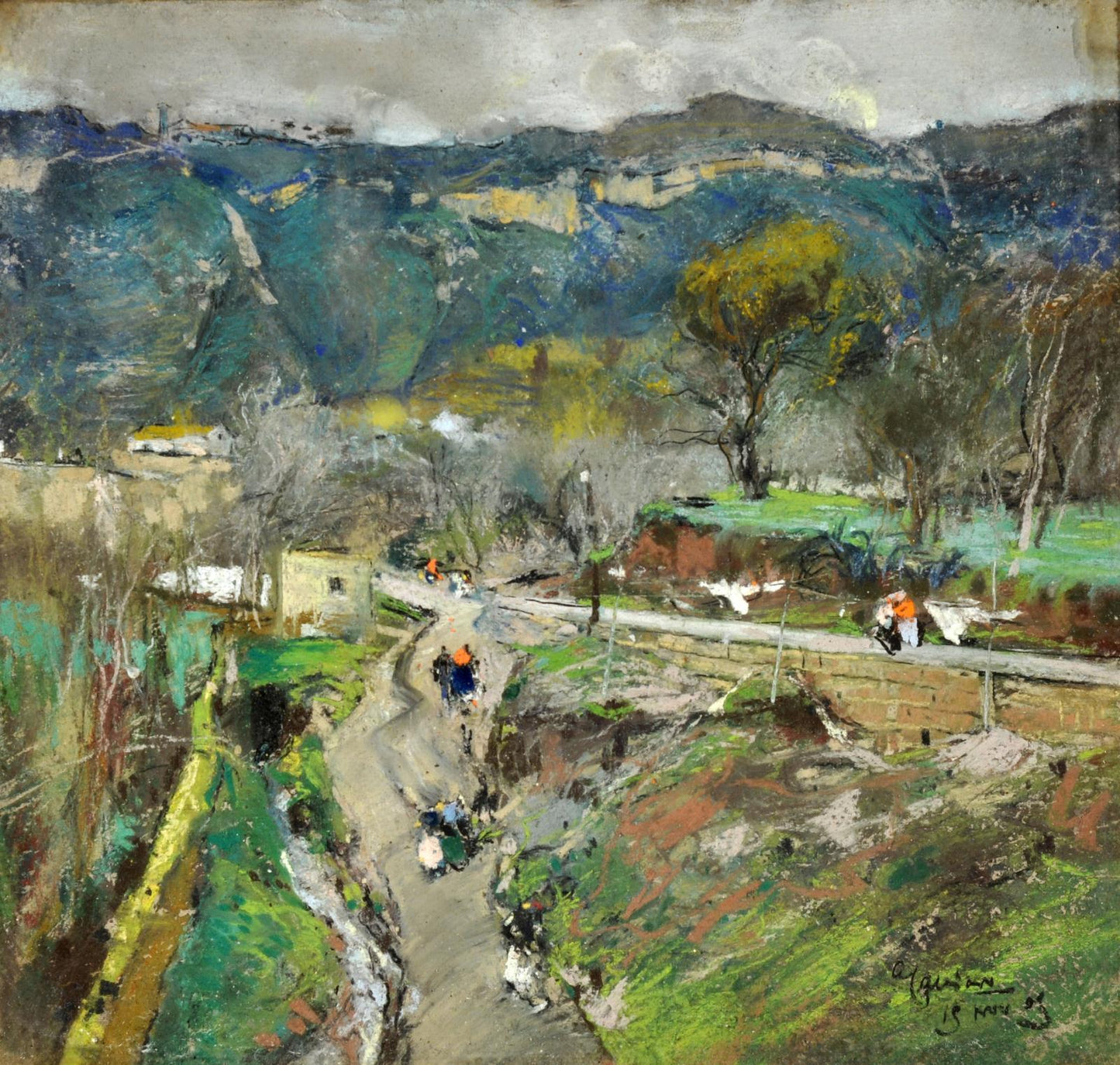 La collina dei Camaldoli by Giuseppe Casciaro,A3(16x12")Poster