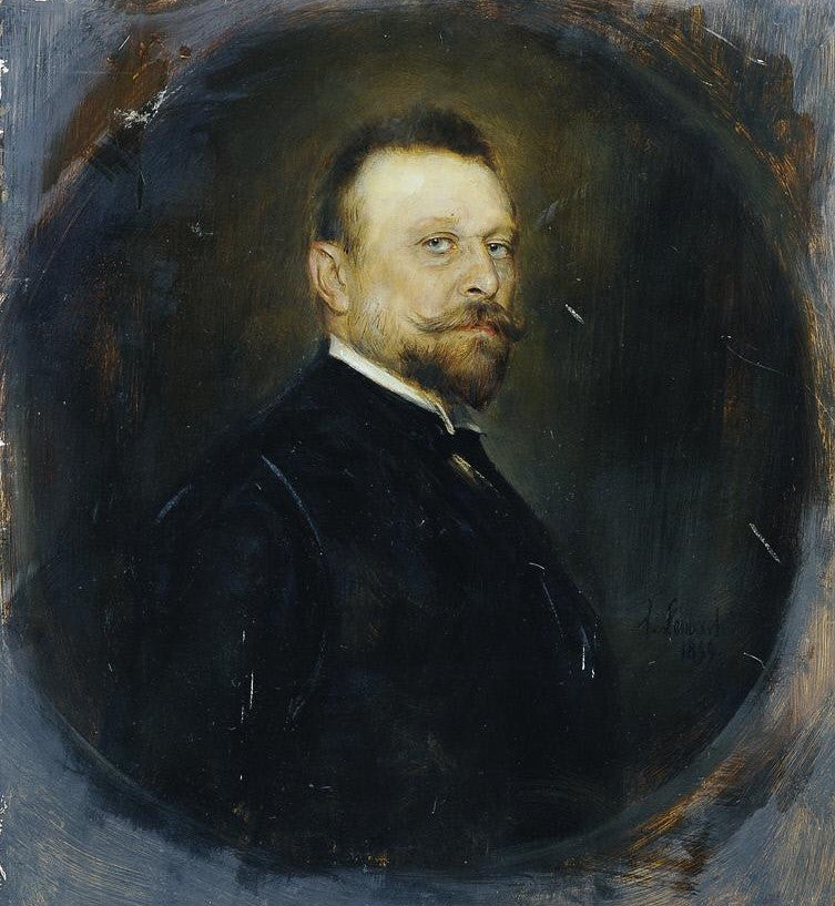 The Reichstag deputy Dr. Joseph Maria Baernreither, vintage artwork by Franz von Lenbach, 12x8" (A4) Poster