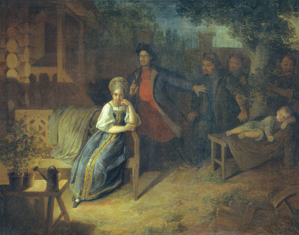 Kidnapping, vintage artwork by Nikolai Alekseev, A3 (16x12") Poster Print