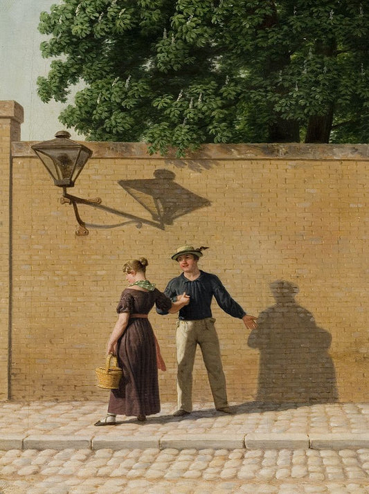 Sailor Taking Leave of His Girlfriend, vintage artwork by Christoffer Wilhelm Eckersberg, 12x8" (A4) Poster