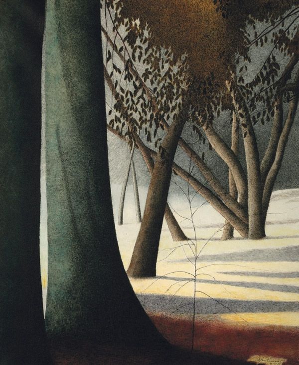 A Forest, vintage artwork by Leon Spilliaert, 12x8" (A4) Poster