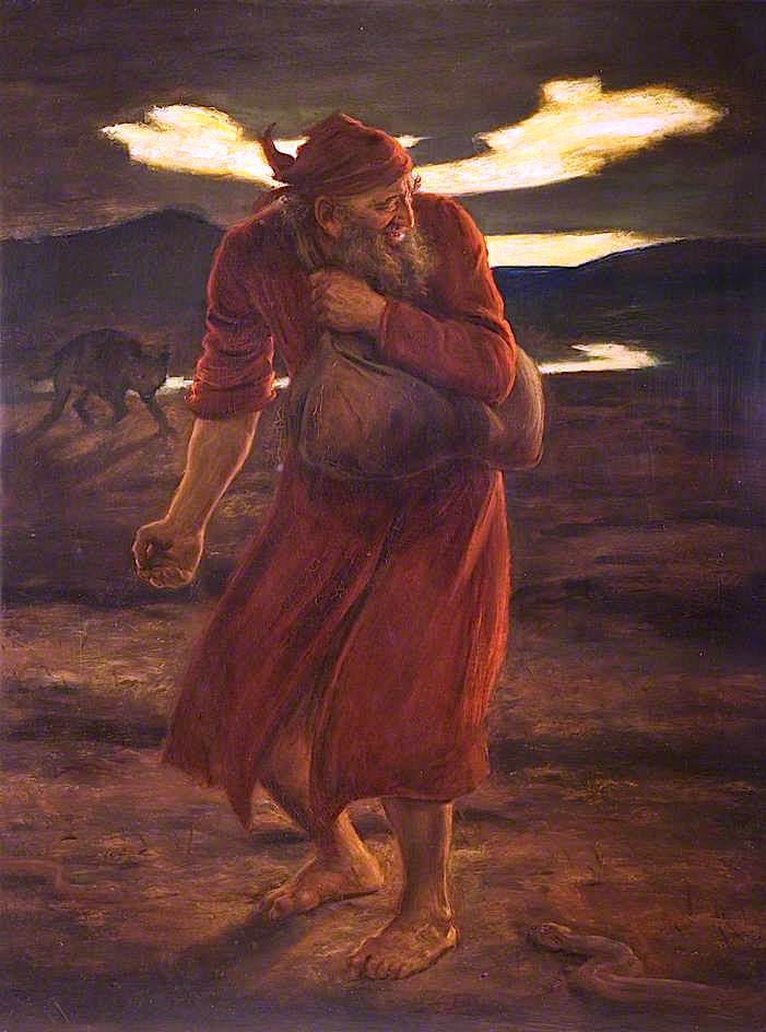 The Enemy Sowing Tares, vintage artwork by Sir John Everett Millais, 12x8" (A4) Poster