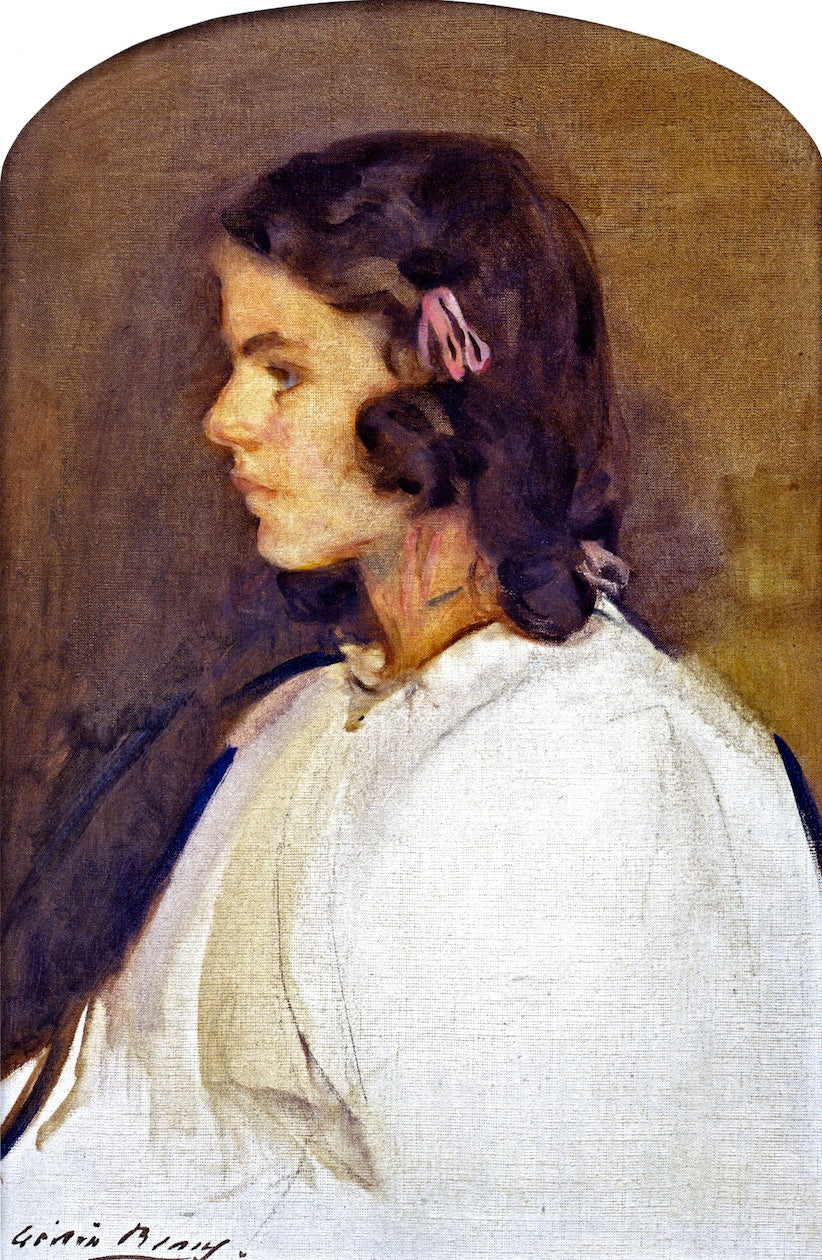 Miss Gilder (Francesca Gilder), vintage artwork by Cecilia Beaux, 12x8" (A4) Poster
