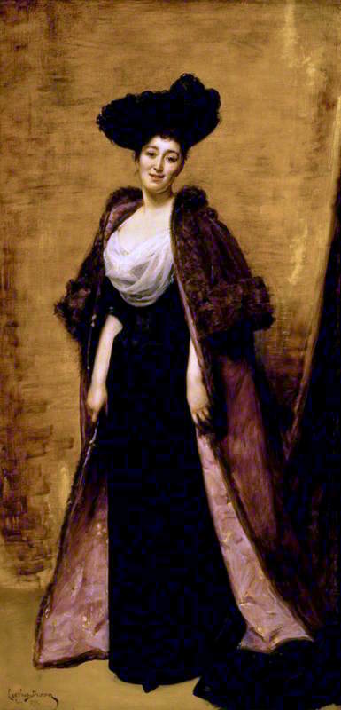 Margaret Anderson, The Honourable Mrs Ronald, Later Dame Margaret, Greville, DBE, vintage artwork by Charles Auguste Émile Durand, 12x8" (A4) Poster