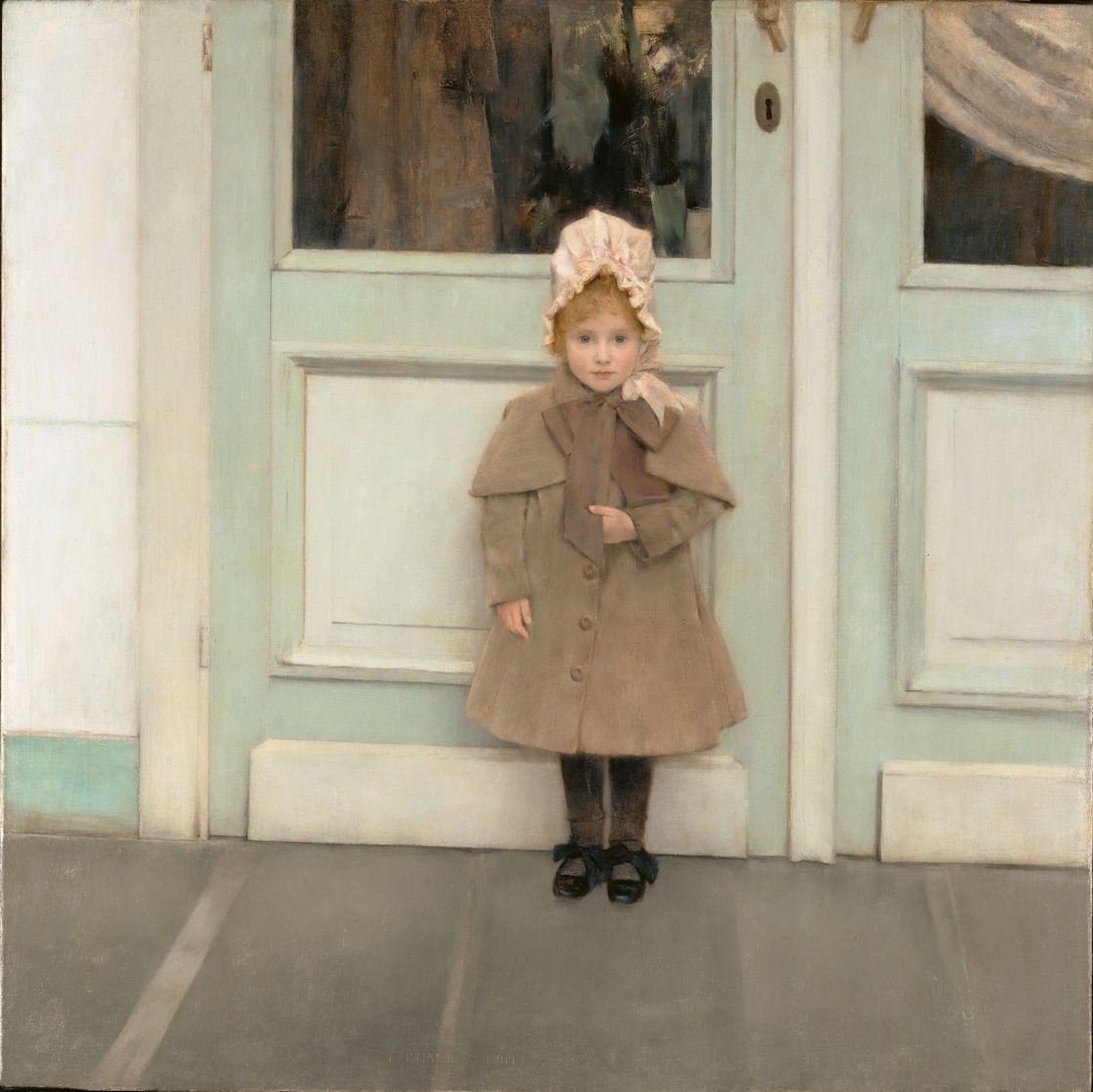 Jeanne Kefer, vintage artwork by Fernand Khnopff, 12x8" (A4) Poster