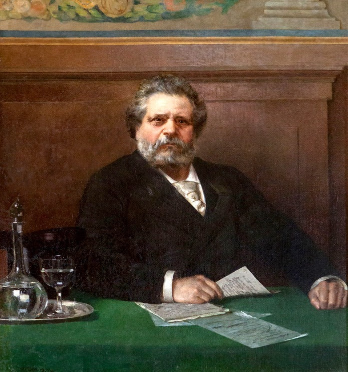 Giosue Carducci by Vittorio Matteo Corcos,A3(16x12")Poster