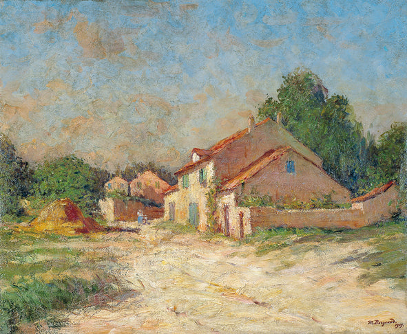 Vieilles maisons, effet de soleil by Marius Borgeaud,A3(16x12")Poster