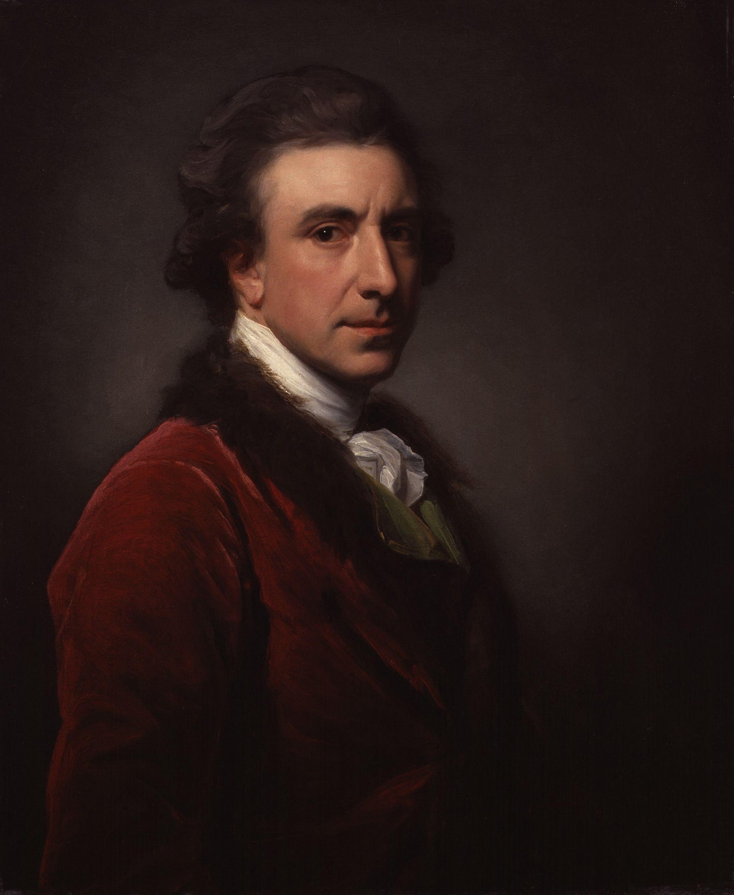 Nathaniel Dance (Self-Portrait), vintage artwork by Sir Nathaniel Dance-Holland, 12x8" (A4) Poster