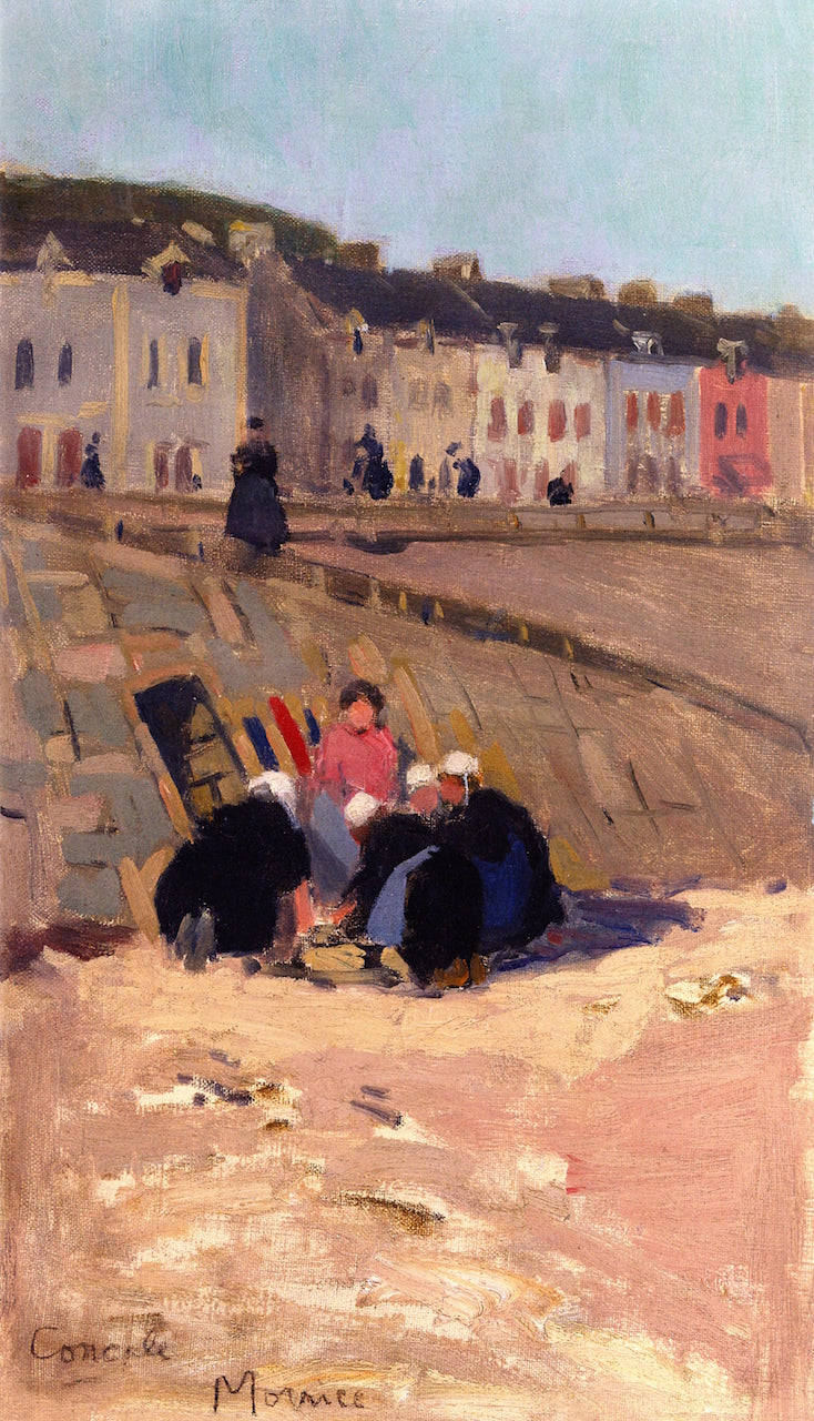 Oysters, Cancale, vintage artwork by James Wilson Morrice, 12x8" (A4) Poster