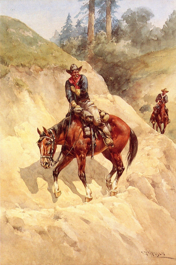 Short Cut, vintage artwork by Herman W. Hansen, 12x8" (A4) Poster