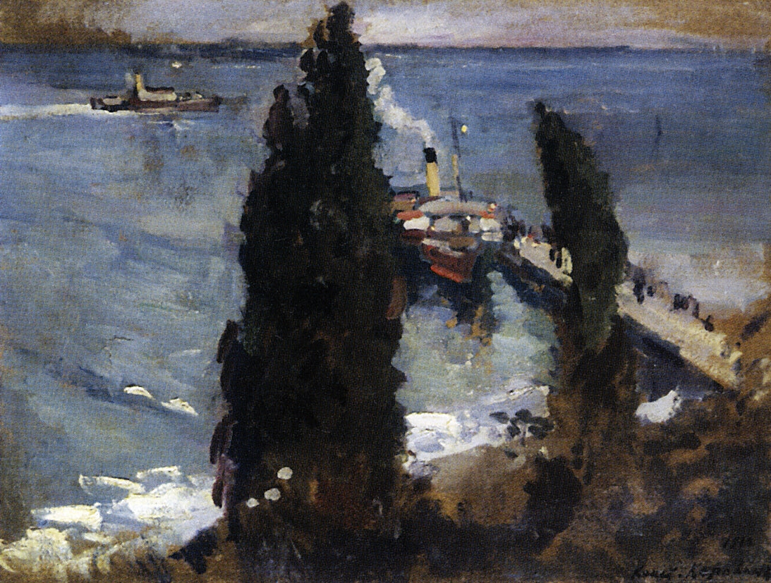 Evening in Gurzuf by Constantin Alexeevich Korovin,A3(16x12")Poster