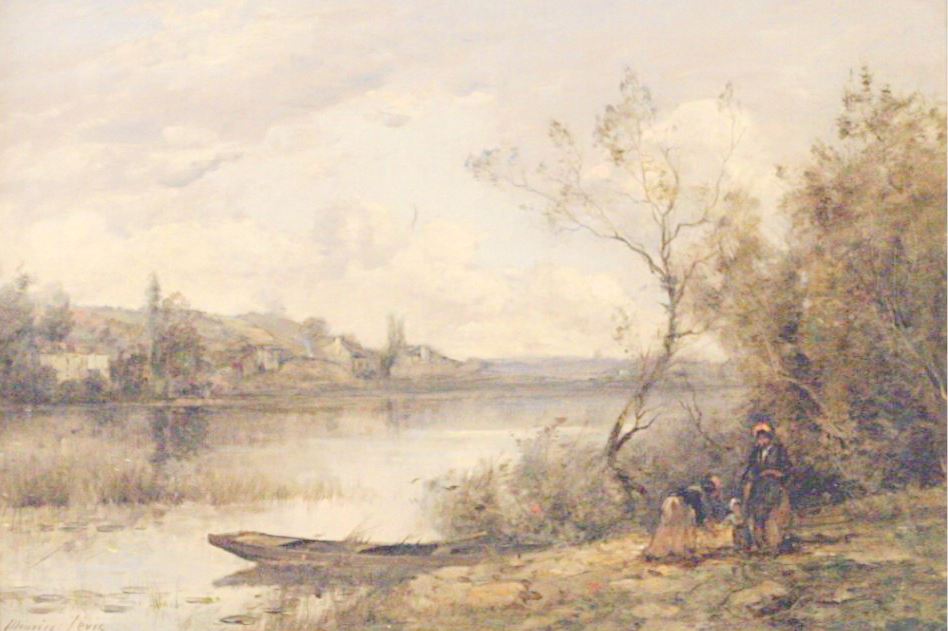 On the Riverbank by Maurice Levis,A3(16x12")Poster