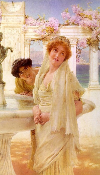 A Difference of Opinion, vintage artwork by Sir Lawrence Alma-Tadema, 12x8" (A4) Poster