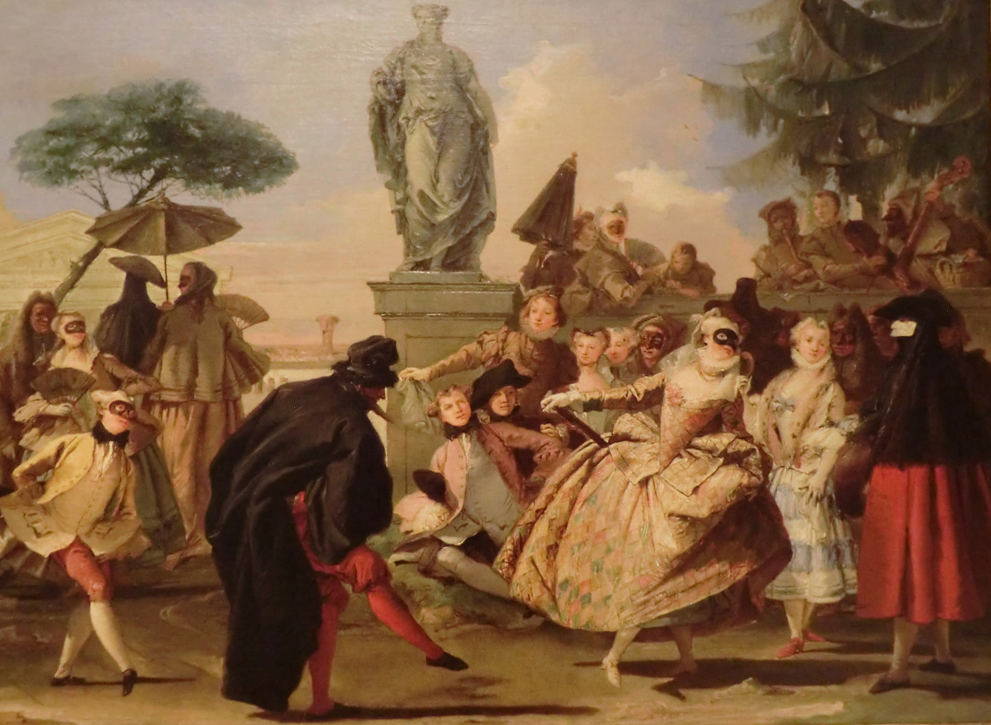 El minuet, vintage artwork by Giandomenico Tiepolo, 12x8" (A4) Poster