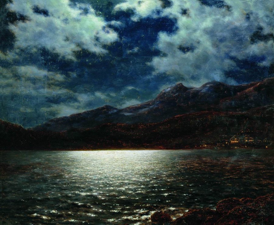 Nice in the Moonlight by Ivan Fedorovich Choultse,16x12(A3) Poster