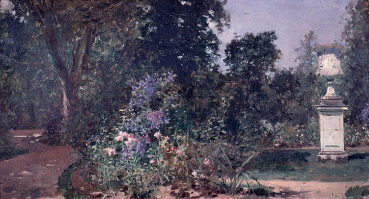 The King's Garden in Versailles, vintage artwork by Raimundo de Madrazo y Garreta, 12x8" (A4) Poster