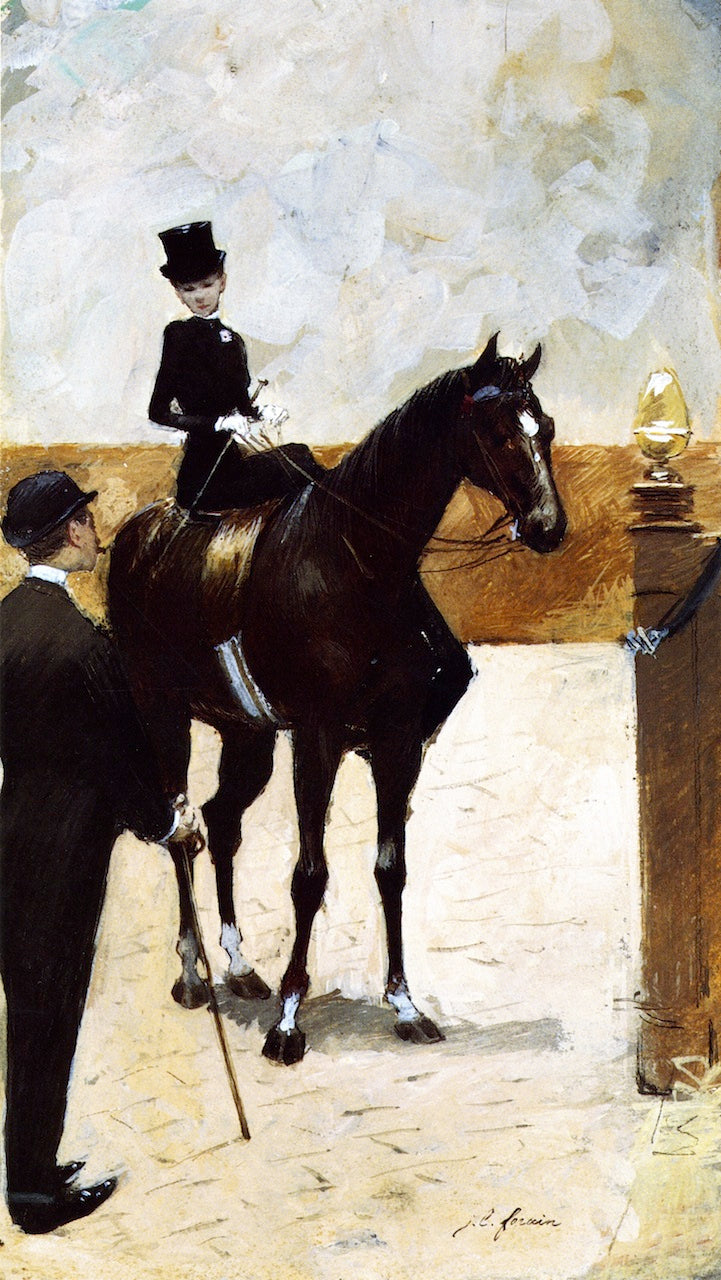 The Horsewoman by Jean-Louis Forain,A3(16x12")Poster