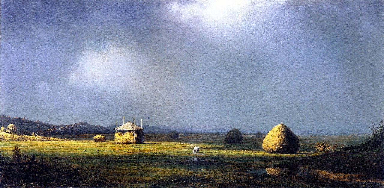 A Cloudy Day, vintage artwork by Martin Johnson Heade, A3 (16x12") Poster Print