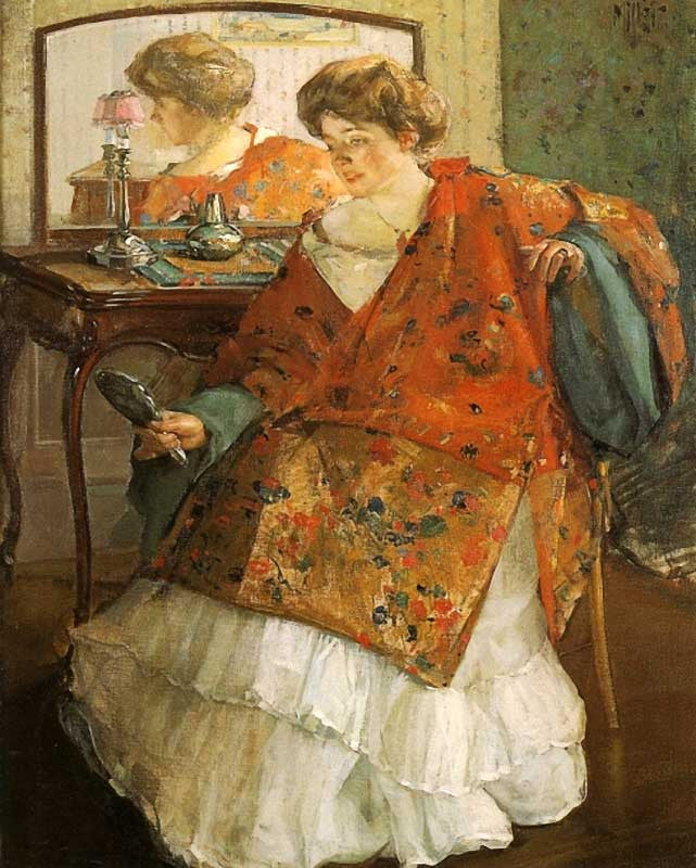 The Chinese Robe, vintage artwork by Richard Edward Miller, 12x8" (A4) Poster