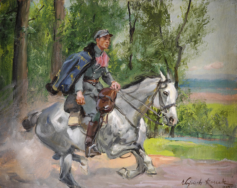 Gallop by Wojciech Kossak,A3(16x12")Poster