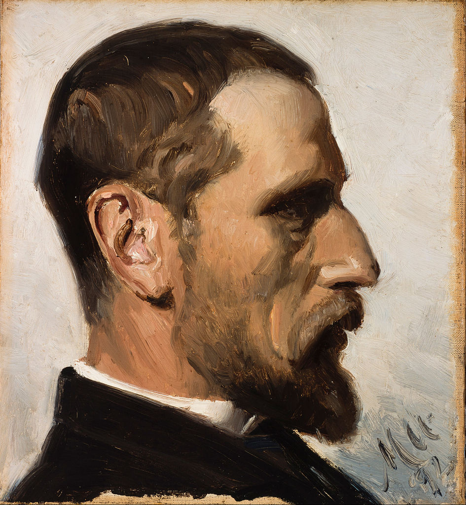 Laurits Anderson Ring, vintage artwork by Michael Peter Ancher, 12x8" (A4) Poster