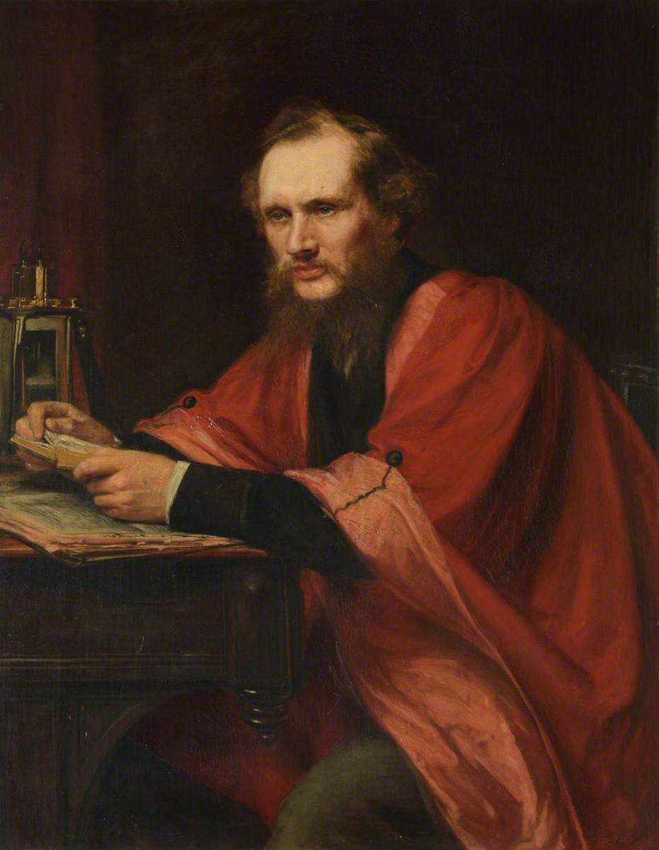 William Thomson (1824–1907), Baron Kelvin, Mathematician and Physicist, vintage artwork by Lowes Cato Dickinson, A3 (16x12") Poster Print