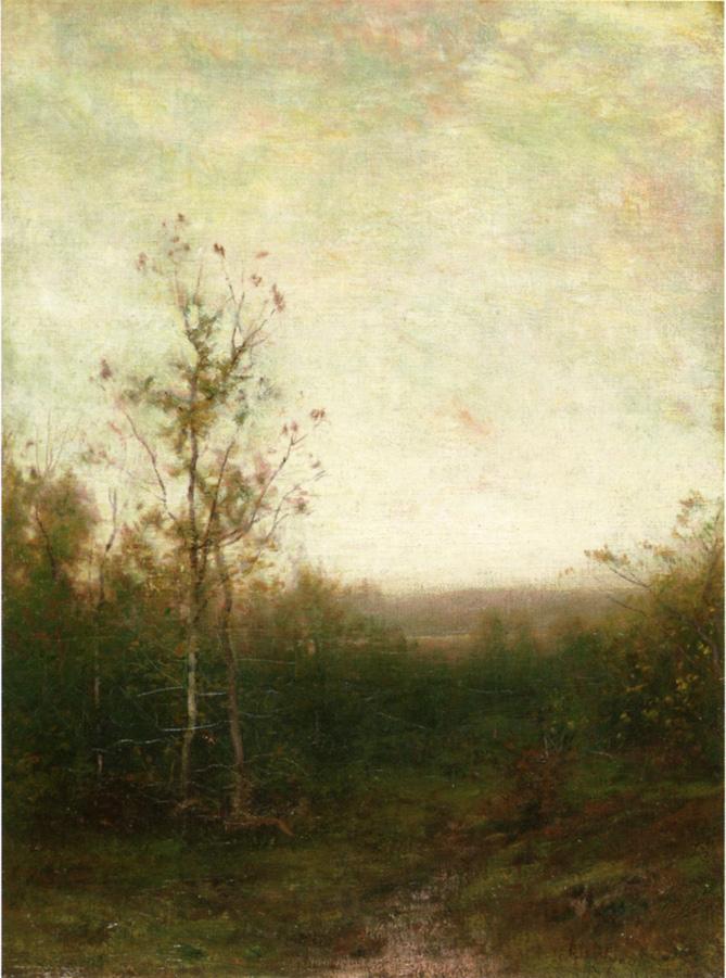 The Golden Hour, vintage artwork by Alexander Helwig Wyant, 12x8" (A4) Poster
