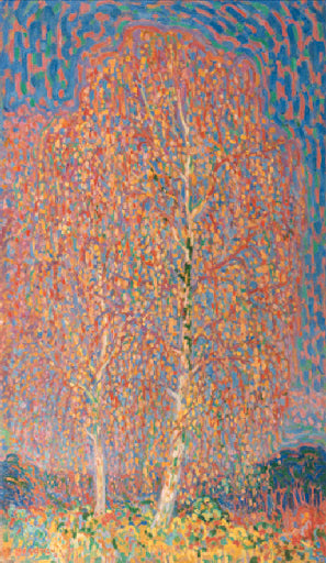 Autumn Day at Nijmegem, vintage artwork by Leo Gestel, 12x8" (A4) Poster