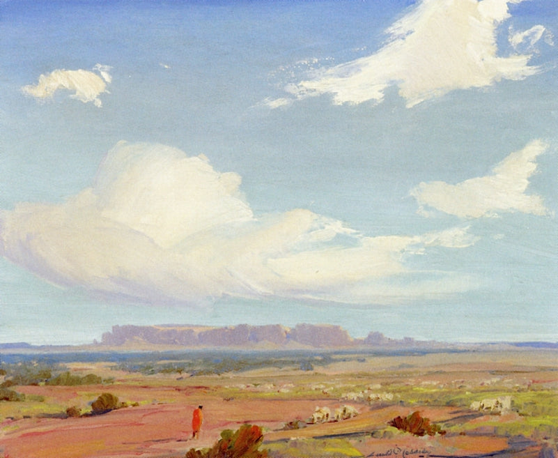Acoma, vintage artwork by Gerald Cassidy, 12x8" (A4) Poster