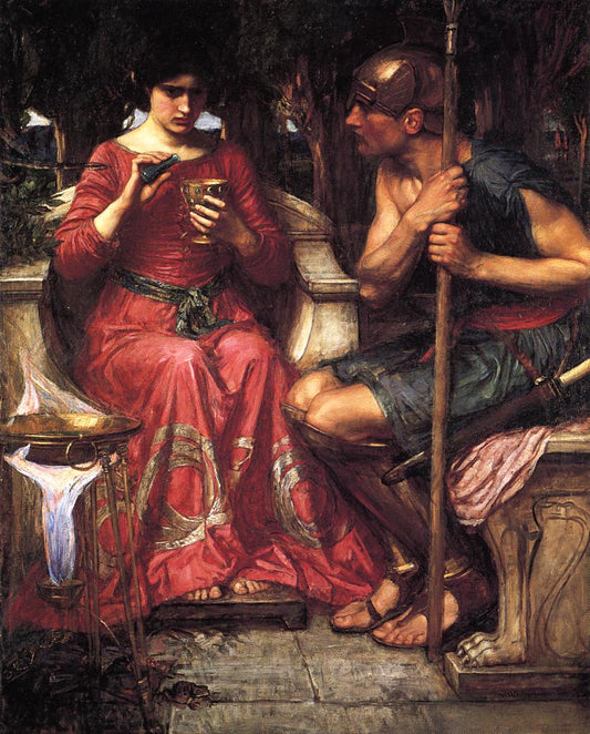 Jason and Medea, vintage artwork by John William Waterhouse, 12x8" (A4) Poster