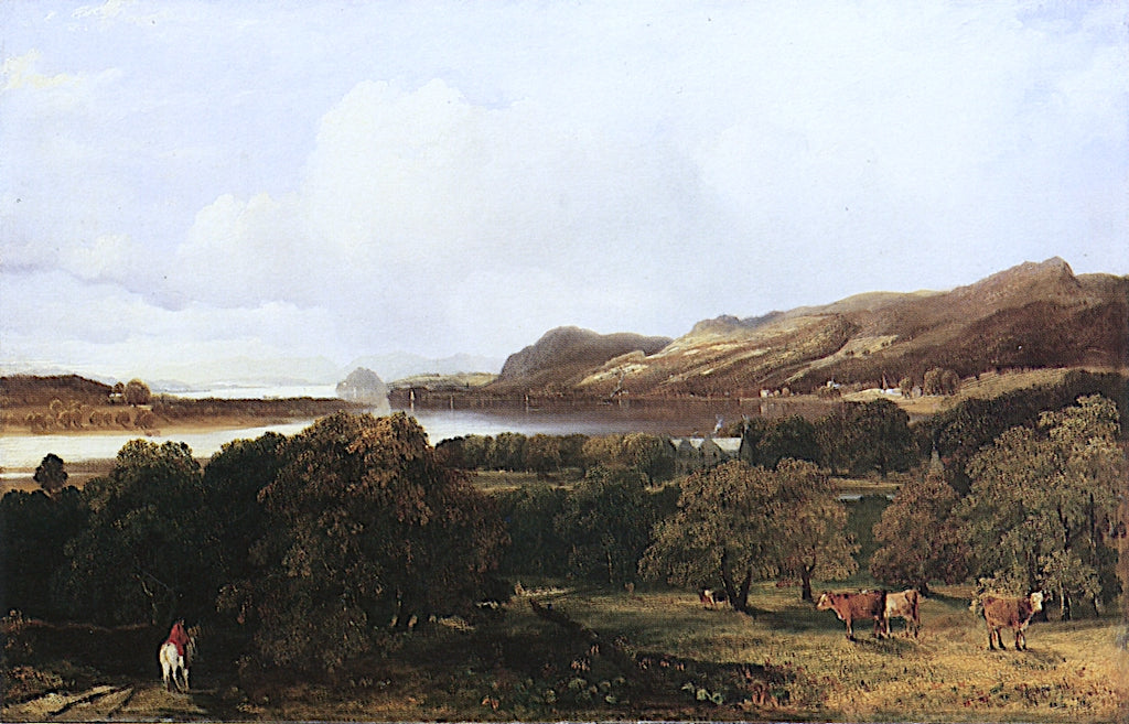 Bowling, vintage artwork by Horatio McCulloch, A3 (16x12") Poster Print