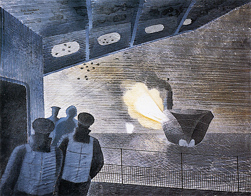 HMS Ark Royal in Action by Eric Ravilious,16x12(A3) Poster