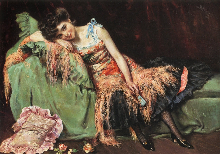 A Spanish Beauty by Maximino Peña Muñoz,A3(16x12")Poster