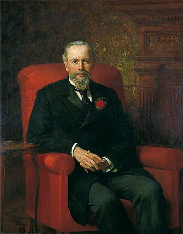 Felix Thornley Cobbold, vintage artwork by John Maler Collier, 12x8" (A4) Poster