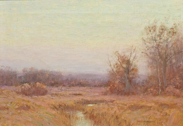 Early November Morning, vintage artwork by Bruce Crane, 12x8" (A4) Poster